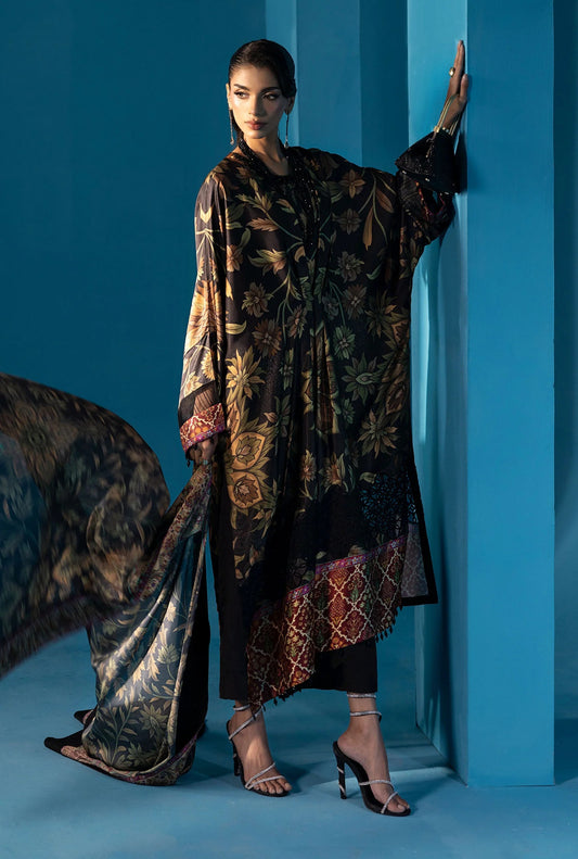 Maria.B Luxury Silk Embroidered 3 Piece Unstitched - MPS-W25-07