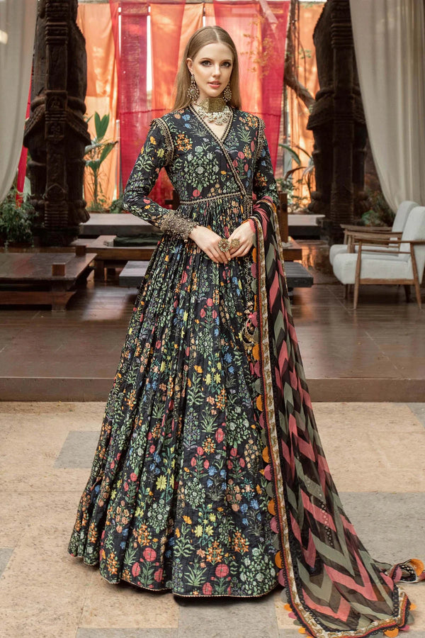 Maria.B Mprints Luxury Embroidered Lawn 3 Pieces Unstitched 1808-B