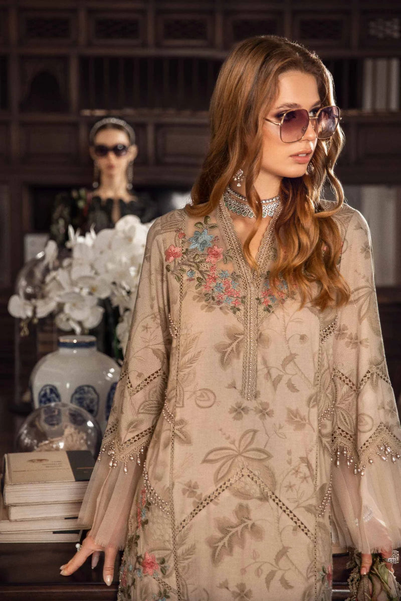 Maria.B Mprints Luxury Lawn Embroidered 3 Pieces Unstitched MPT 1903-A