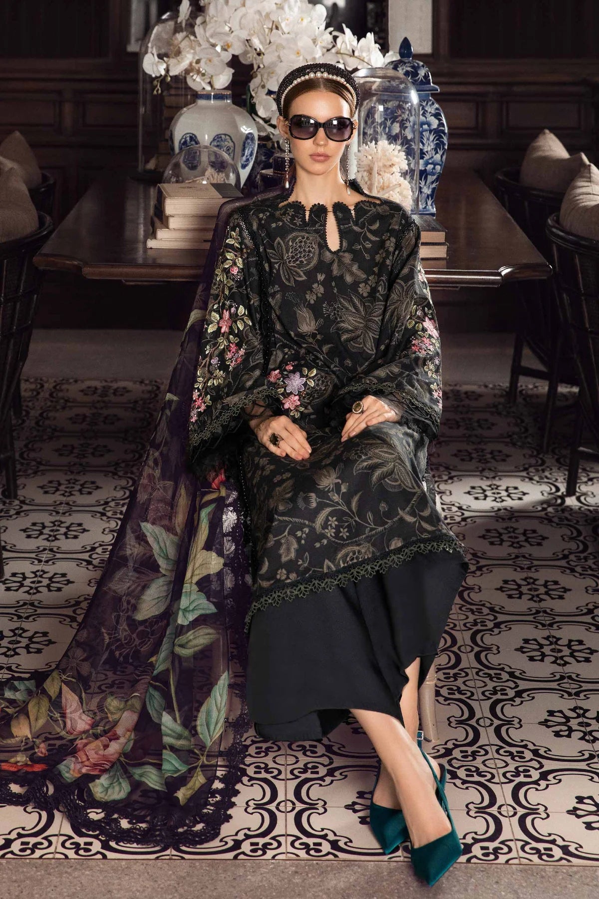 M Prints By Maria.B Embroidered Suits Unstitched 3 Piece MPT 1903-B