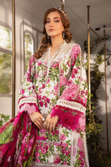 Maria.B Lawn Embroidered Unstitched 3 Pieces MPrints MPT-2102-A