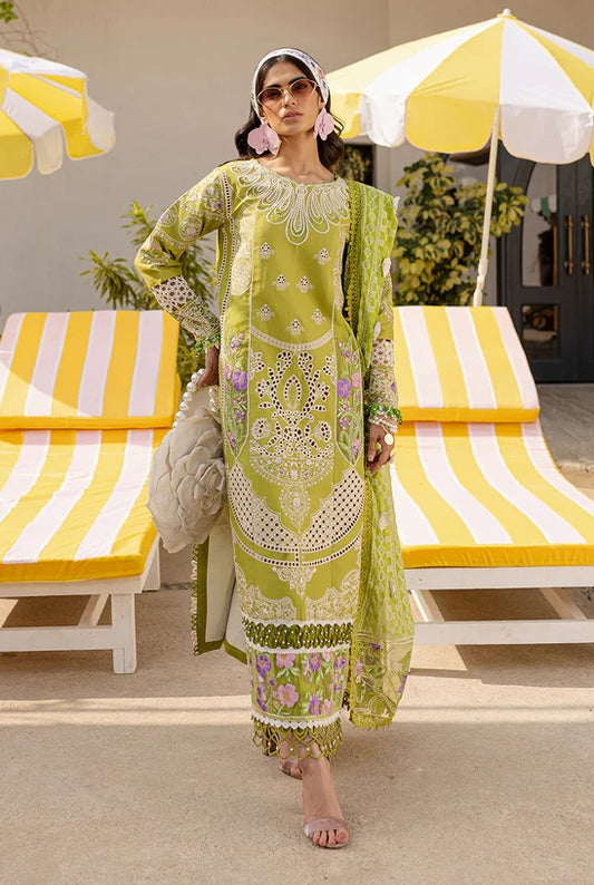 Paishay Monaco - Luxury Lawn Embroidered Unstitched 3 Piece - MS - 04