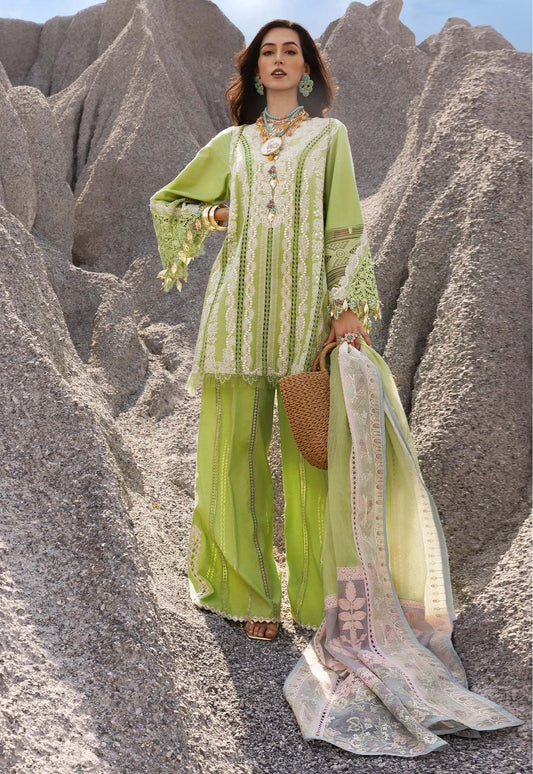 Saira Shakira Embroidered Luxury Lawn 3 Piece  Unstitched Dress Nadine-B