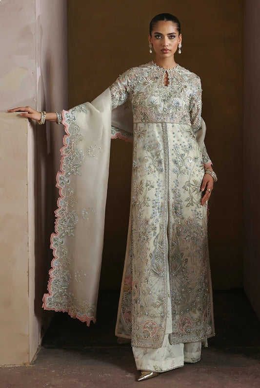 Soraya - Luxury Organza Embroidered Unstitched 3 Piece - Novara