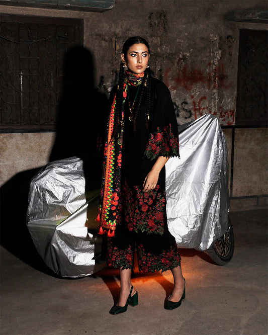 Jugnu Luxury Lawn Embroidered Unstitched 3 Piece - Stellar