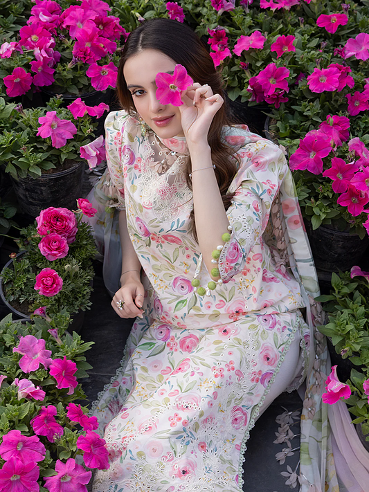 Crimson Luxury Embroiderd Lawn 3 Pc Unstitched Izel PETAL