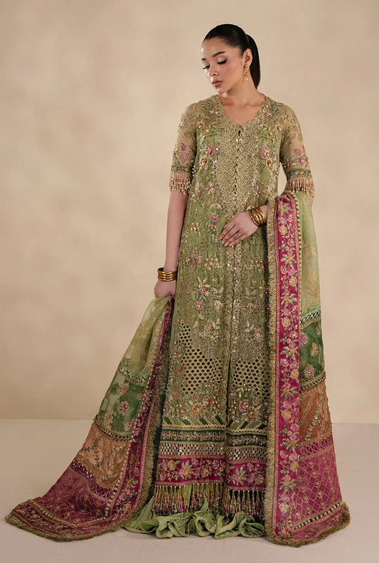 Republic Womenswear - Luxury Organza Embroidered Unstitched 3 Piece Éliane