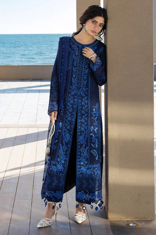 Mahnur - Luxury Lawn Embroidered Unstitched 3 Piece - S-015