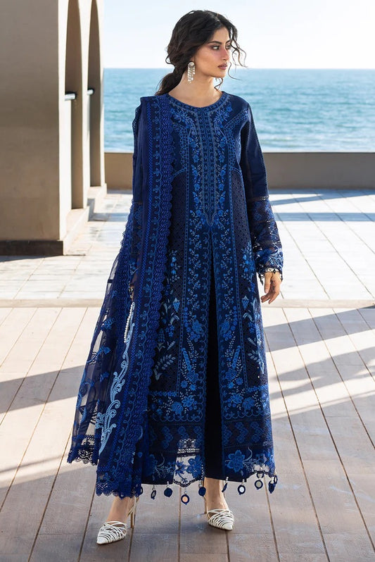 Mahnur - Luxury Lawn Embroidered Unstitched 3 Piece - S-015