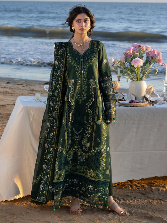 Mahnur Luxury Lawn Embroidered Unstitched 3 Piece S-03 Sirene