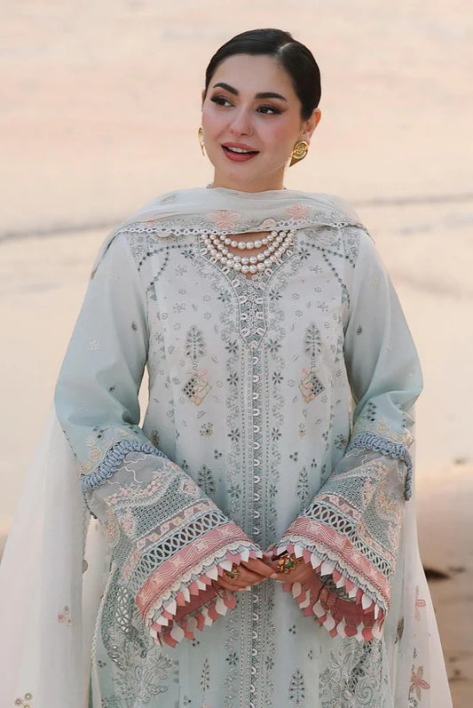 Qalamkar Sahil - Lawn Embroidered 3 Piece Unstitched - SA-05 AYRA