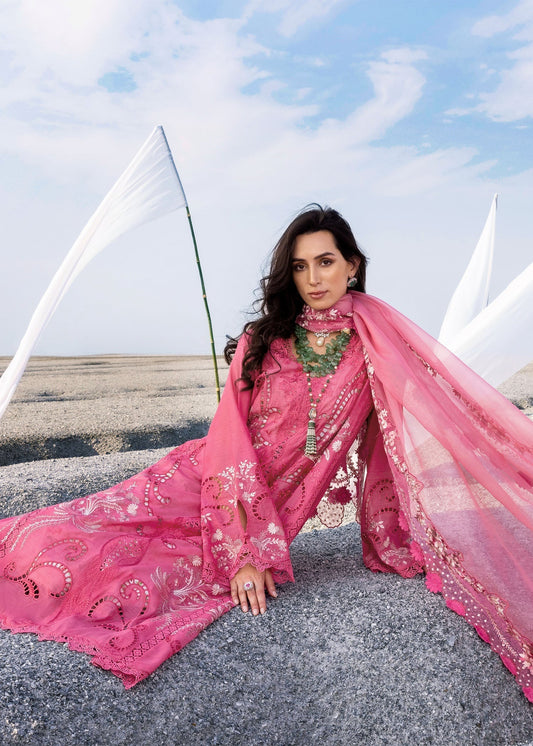 Saira Shakira Luxury Lawn Embroidered Unstitched 3 Piece Collection SAMARA-B