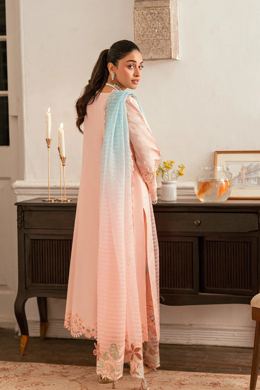 Qalamkar Luxury Lawn Embroidered Unstitched 3 Pieces Suit SB-05 Aleeza