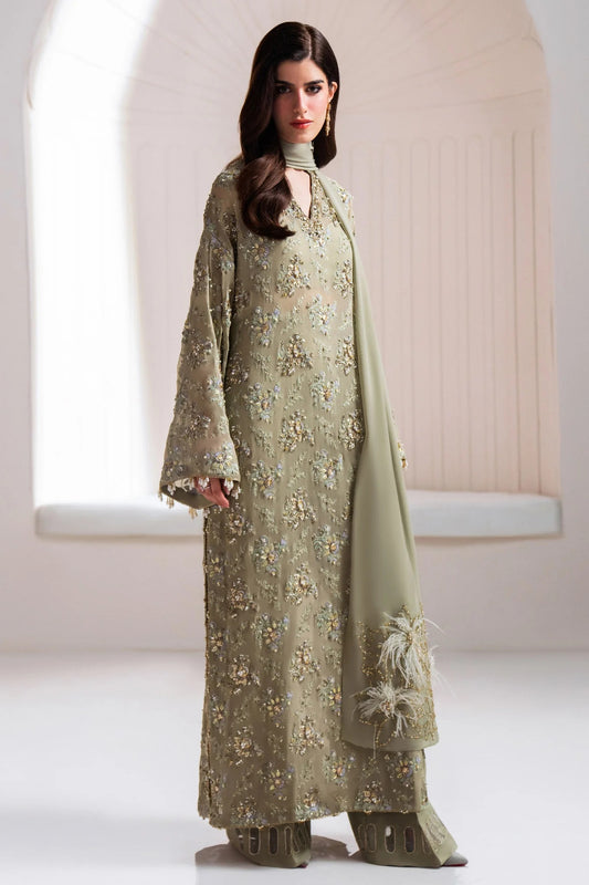 Elan Luxury Organza Embroidered Unstitched 3 Piece CLARTÉ EP-21215