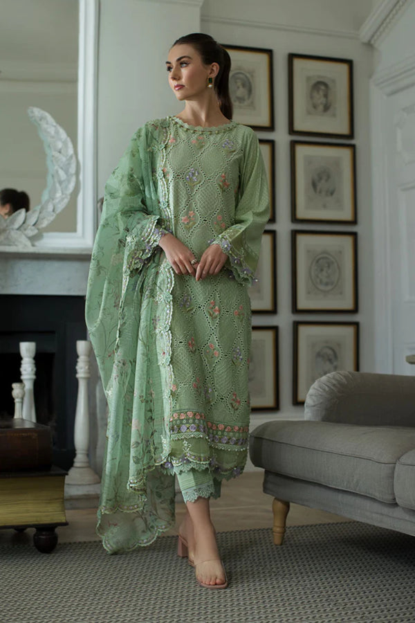 Sobia Nazir Luxury Lawn Embroidered 3 Pc Unstitched Design 2A