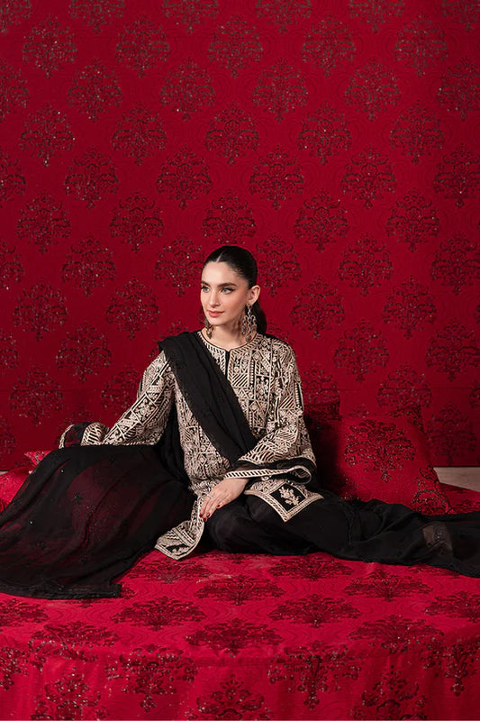 Azure Luxury Chiffon Embroidered Unstitched Collection Urban Muse