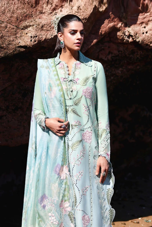 Saira Shakira Luxury Lawn Unstitched Embroidered 3Pc Suit TALI 3-B