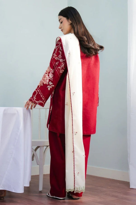 Norah Luxury Embroidered Lawn Unstitched 3Pc Suit-10A