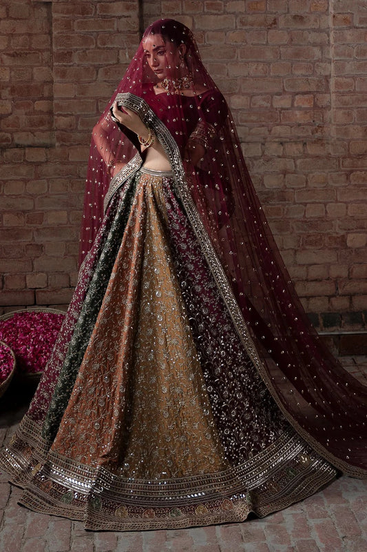 Minda Kashif - Raw Silk Embroidered Unstitched 3 Piece - Zah e Naseeb