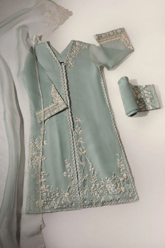 Agha Noor Luxury Embroidered Organza Collection ESMA 08