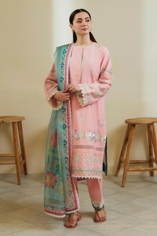 Coco by Zara Shahjahan Embroidered Lawn Unstitched 3Pc D-08A ZOYA