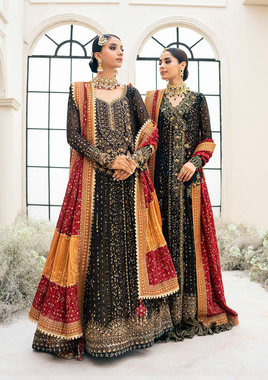 AIK ATELIER Luxury Chiffon Unstitched Embroidered Collection Look 01