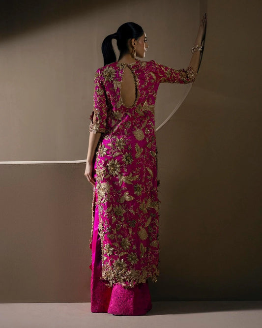 Sana Safinaz Wedding Couture Luxury Hand Made Raw Silk Collection B-389