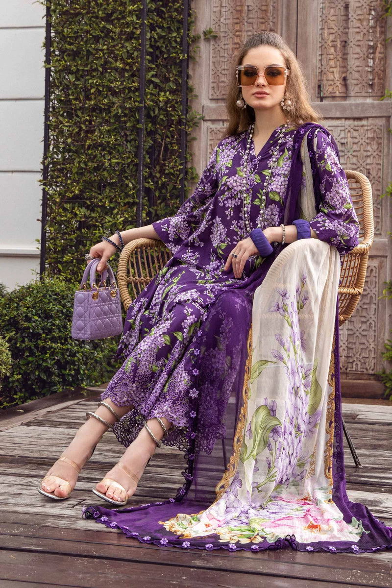 M Prints By Maria.B Embroidered Suits Unstitched 3 Piece MB 10A