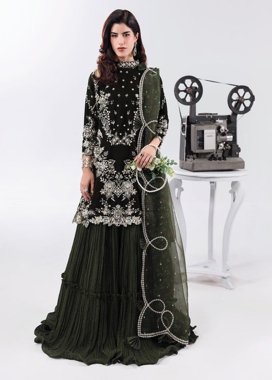 Sardinia - Dream Luxury Velvet Embroidered 3Pc Unstitched Suit PA-284
