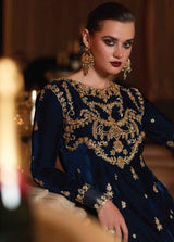 Destiny by Mushq Embroidered Velvet Suits Unstitched 3 Piece MQ22D MV22-04 Frenzy - Luxury Collection