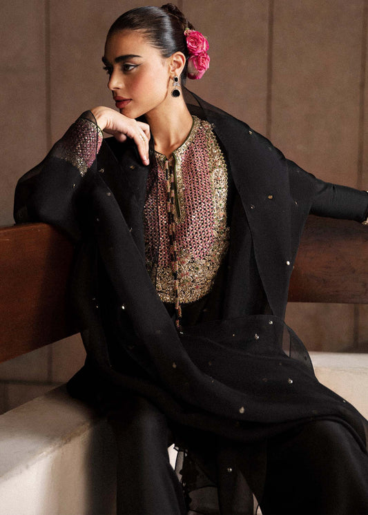 Hussain Rehar Luxury Raw Silk Festive Collection 3 Pc Unstitched CHAR-05