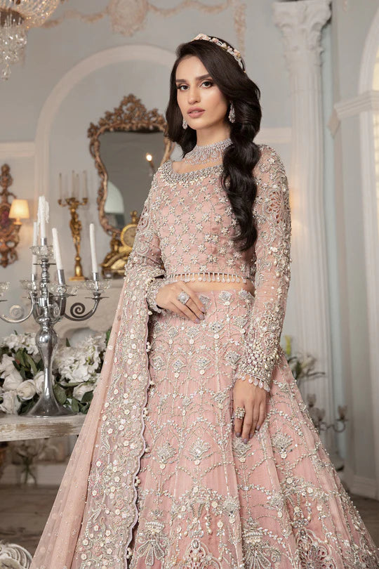 Maria.B Mbroidered “Estelle” Bridal Couture 3 Pieces Unstitched EX-140
