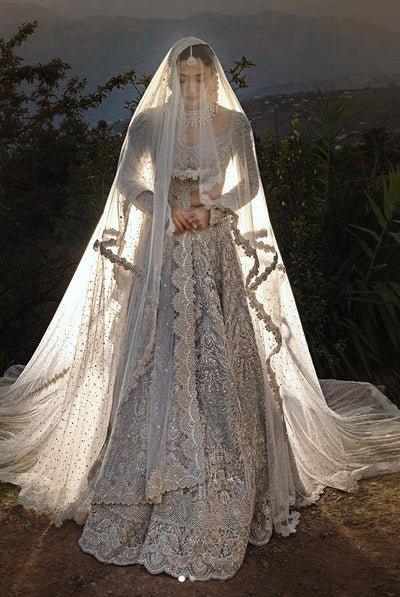 Faraz Manan Bridal Couture Beautiful Brides Maxi - 3 Pieces Net Embroidered - Zainabjees
