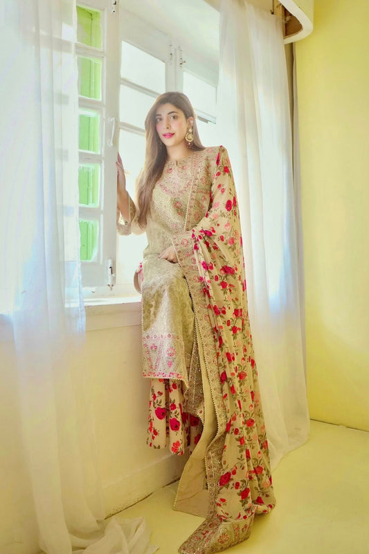 Aneelas Luxury Wedding Festive Organza Embroidered Collection URWA