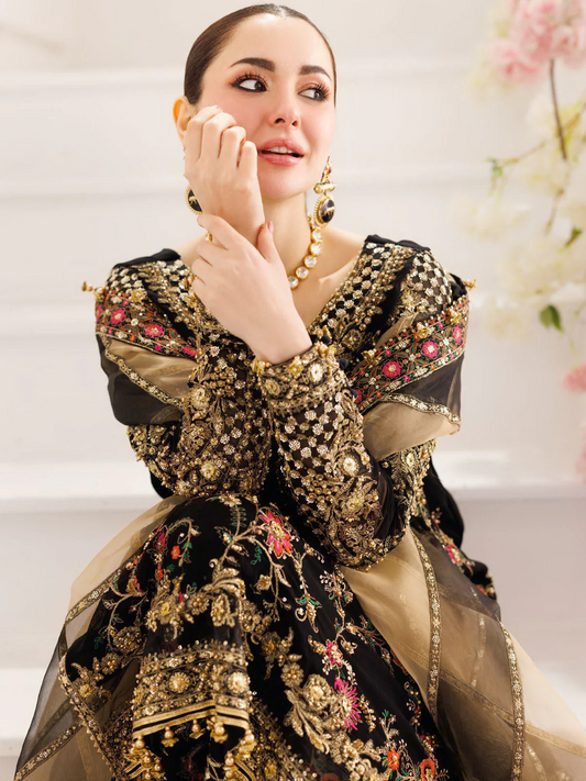 Charizma Luxury Embroidered Chiffon Unstitched 3Pc Suit DJ5-03