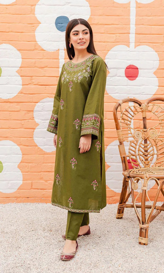 Kohsaar Embroidered Lawn Unstitched 2 Piece Sabz