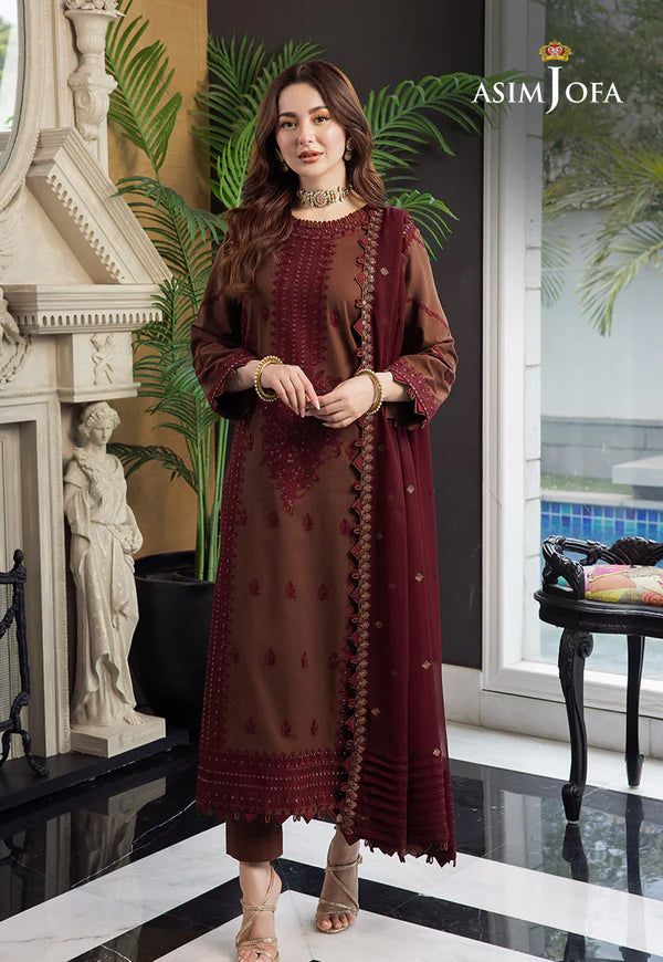 Asim Jofa Chiffon Embroidered Rang-E-Noor Festive Collection Unstitched AJRN-14