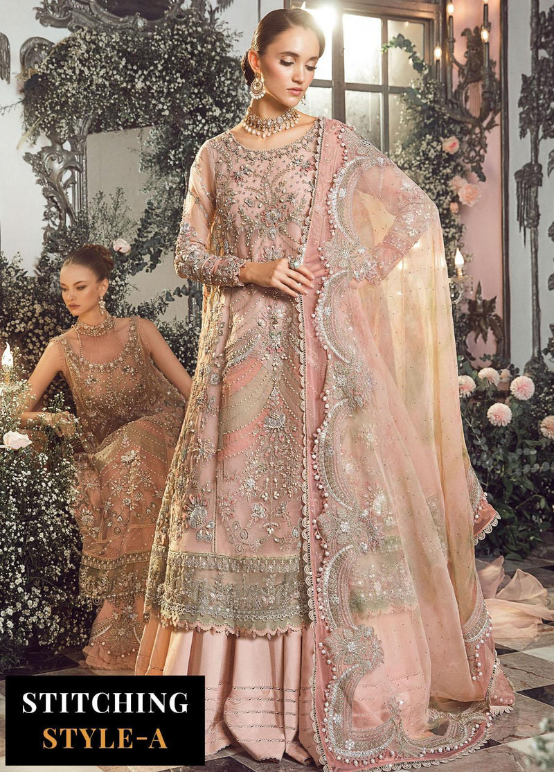 Mbroidered By Maria.B Embroidered Organza Suits Unstitched 3Pc MB-D6 - Luxury Collection
