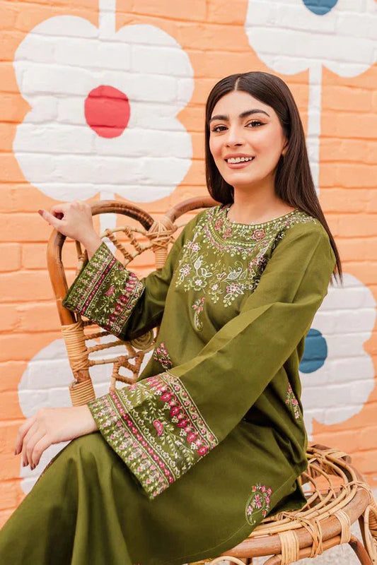 Kohsaar Embroidered Lawn Unstitched 2 Piece Sabz
