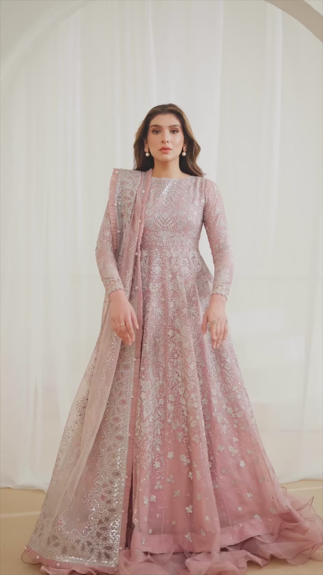 Jazmin Wedding Formal Net Embroidered Unstitched 3Pc Suit UC-3024