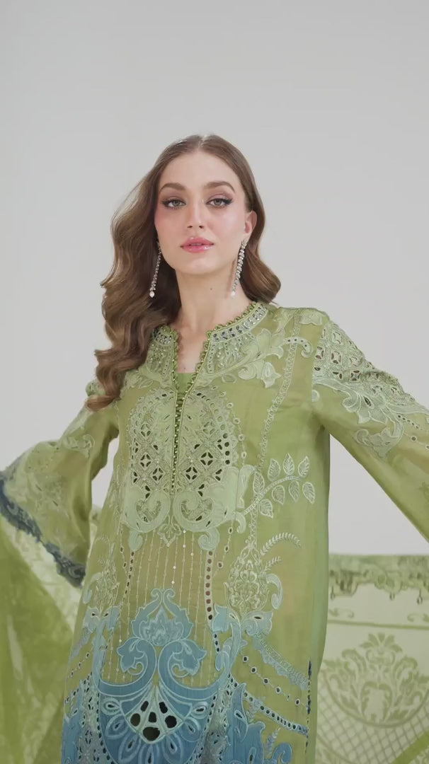 Maria.B Luxury Embroidered Unstitched Lawn Collection D-2501-A