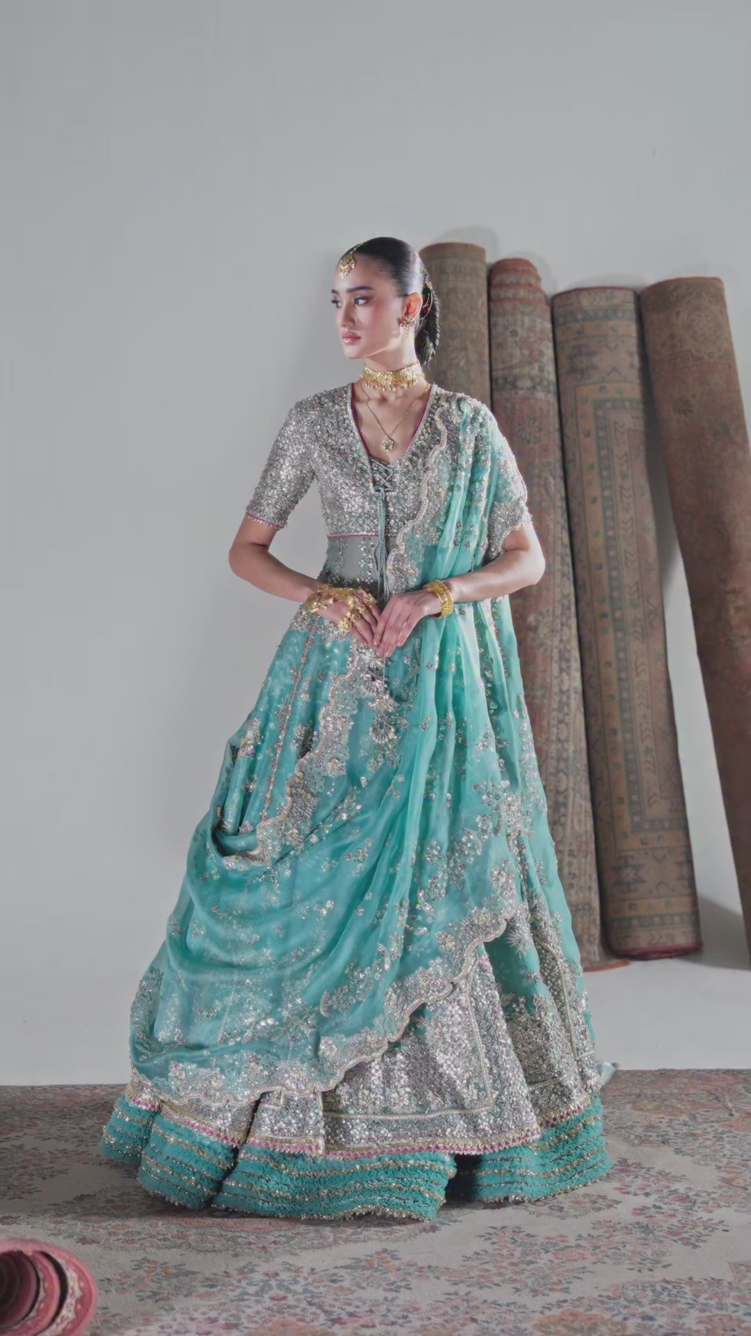 Suffuse Luxury Organza Embroidered 3 Piece Unstitched - Anaira