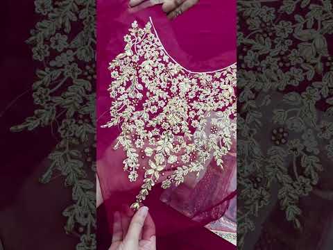 Haris Shakeel Luxury Chiffon Embroidered 3Pc Unstitched PA-124