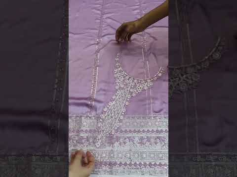 Mushq Aysel Luxury Silk Embroidered 3Pc Unstitched Suit PA-181
