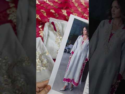 Poshkari Luxury Sheesha Silk Embroidered 3Pc Unstitched Suit ZAINA