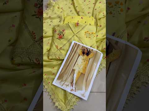 Farida Hassan - Luxury Lawn Embroidered 3 Piece Unstitched - Lemon