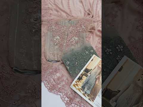 Maria B MPC-26-202-Ombre Blossom Luxury Embroidered Pure Chiffon 3Pc Unstitched Suit PA-172