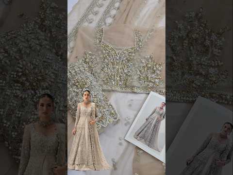Maria B Elaria Luxury Net Embroidered 3Pc Unstitched Suit PA-175 (4 yards trouser fabirc )