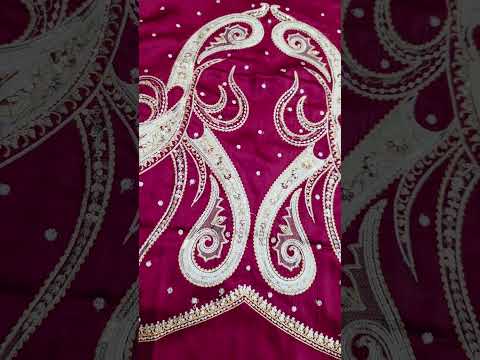 Poshkari Luxury Silk Embroidered 3Pc Unstitched Suit  PA 0093
