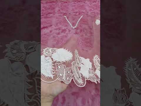 Poshkari Luxury Organza Embroidered 3Pc Unstitched Suit Maira Khan PA-109